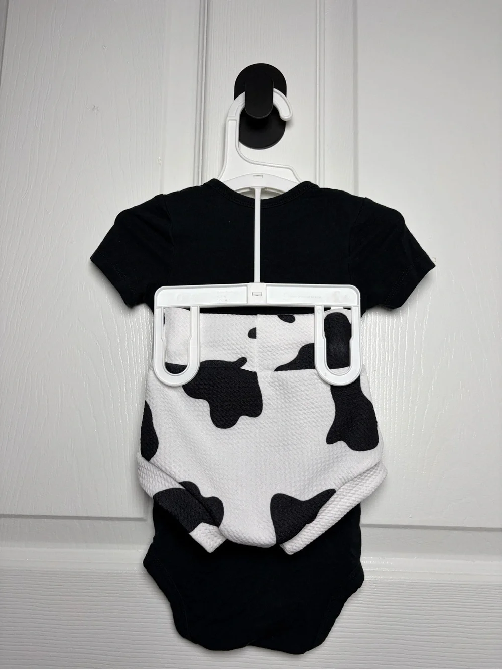 Kyte Baby Midnight Bamboo Bodysuit Cow Print Bummies Outfit 3-6M